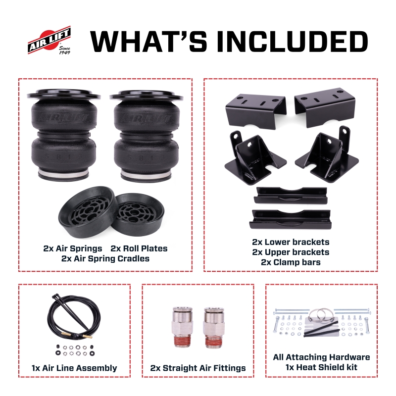 Ram RHO Air Spring Kit - Air Lift - LoadLifter 5000 Ultimate - 2025+